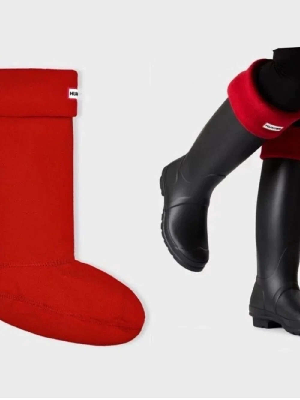 Hunter Boots Boot Sock-Red